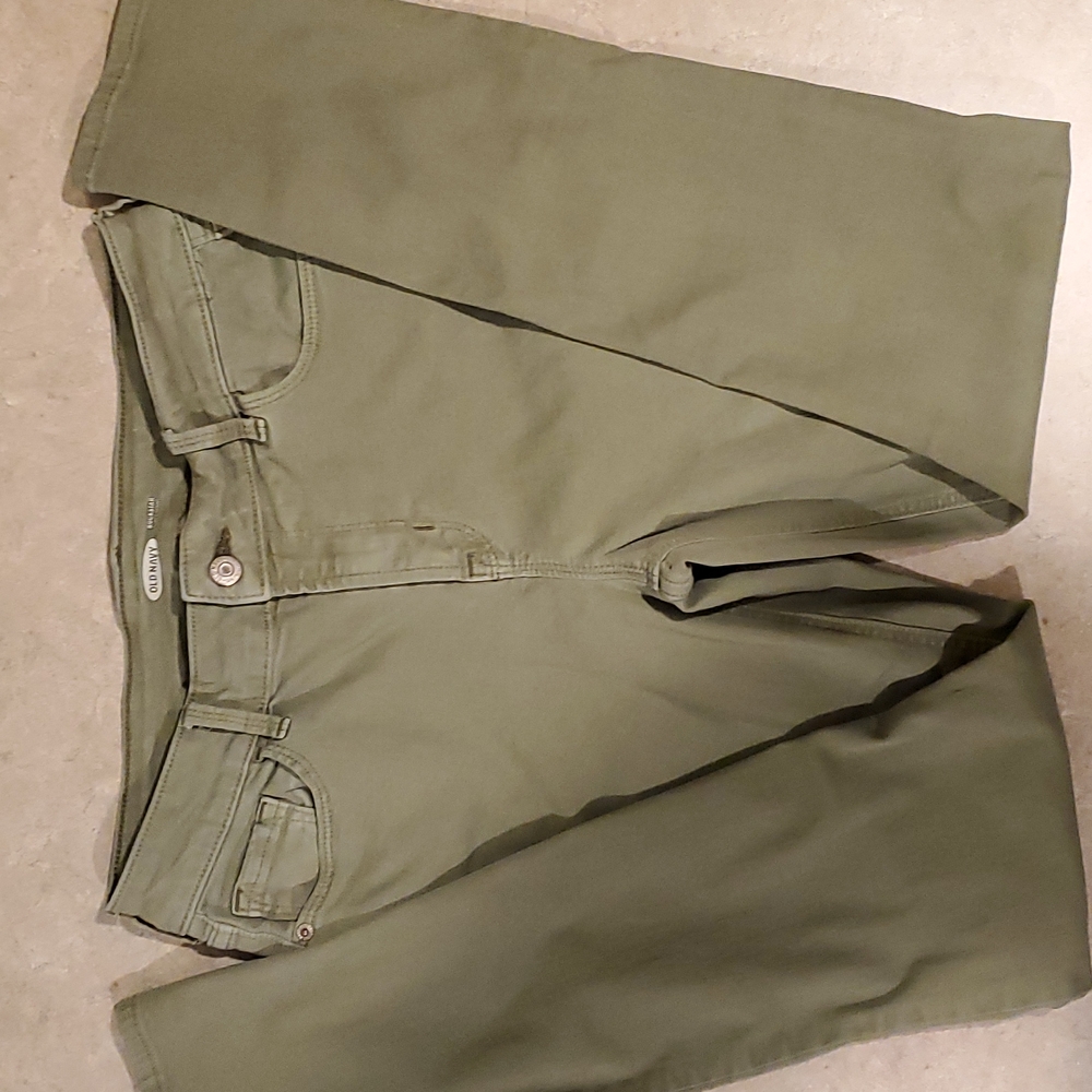 Womens Old Navy Rock Star Skinny Size 10 Sage Green Jeans.